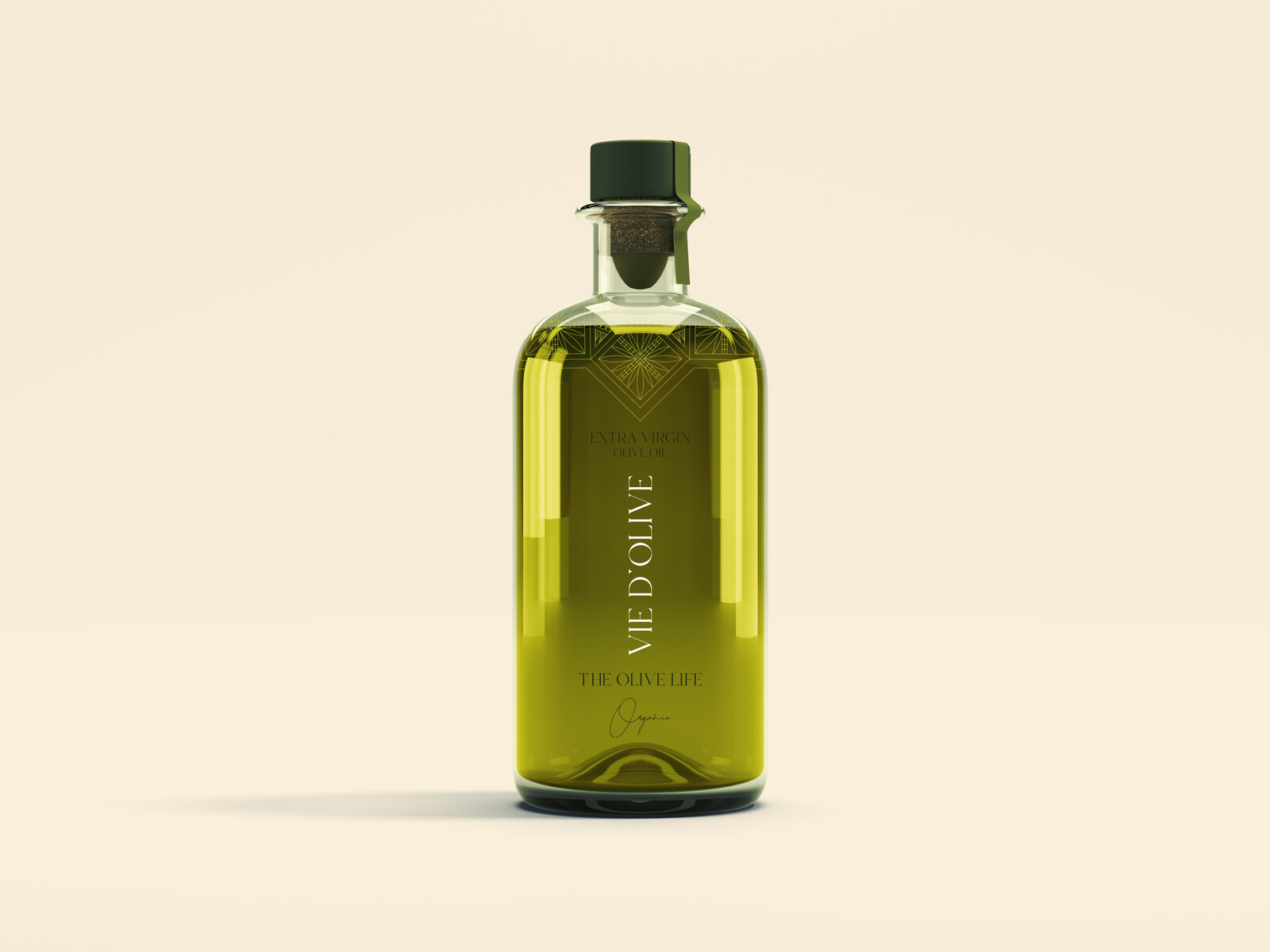 Vie d'Olive organic extra virgin olive oil bottle